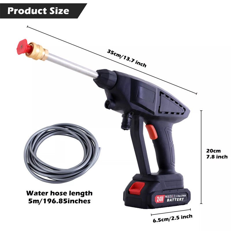 2 Battery Portable Cordless Car High Pressure Washer Jet Water Wash Cleaner Gun - Magic Store