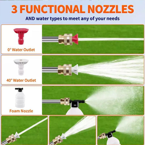 2 Battery Portable Cordless Car High Pressure Washer Jet Water Wash Cleaner Gun - Magic Store