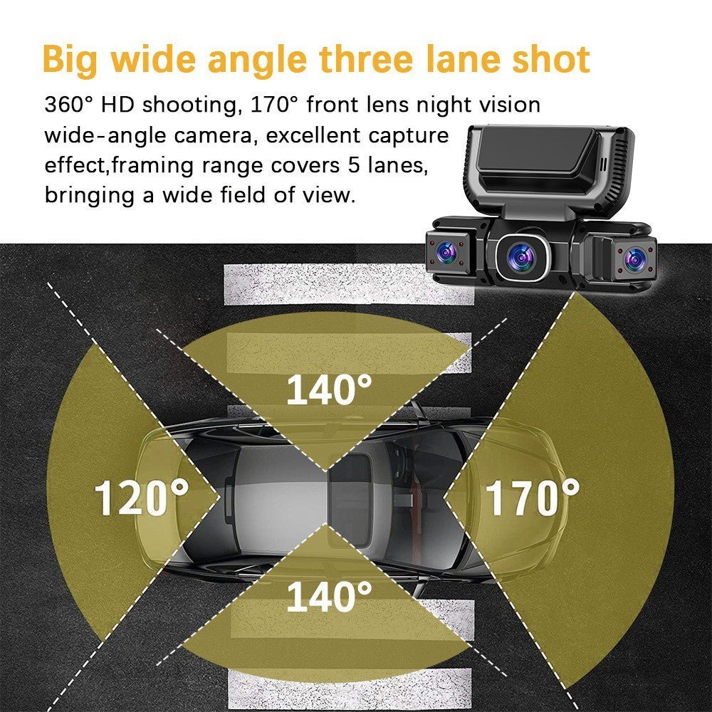 5G WiFi Dash Cam 4 Channel 360 Front Rear Inside DashCam, FHD 1080P Car Camera - Magic Store