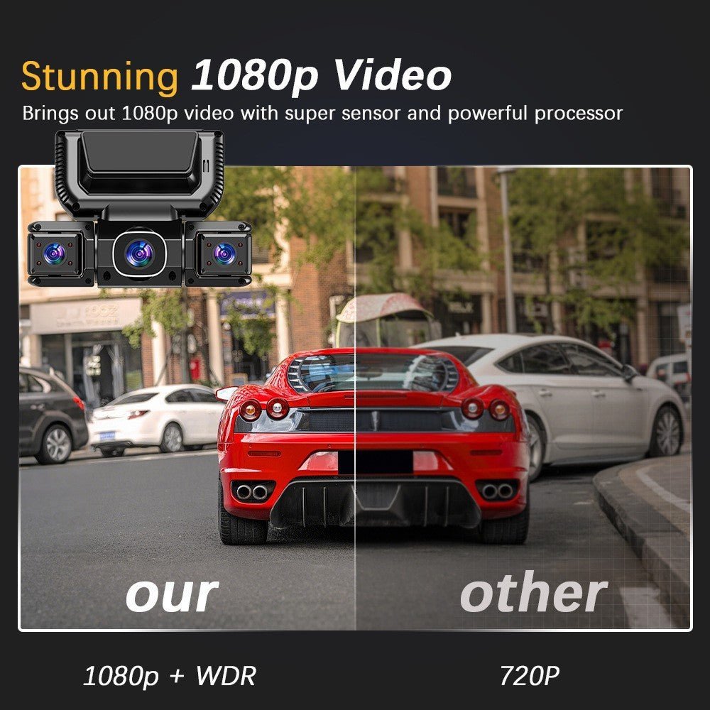 5G WiFi Dash Cam 4 Channel 360 Front Rear Inside DashCam, FHD 1080P Car Camera - Magic Store
