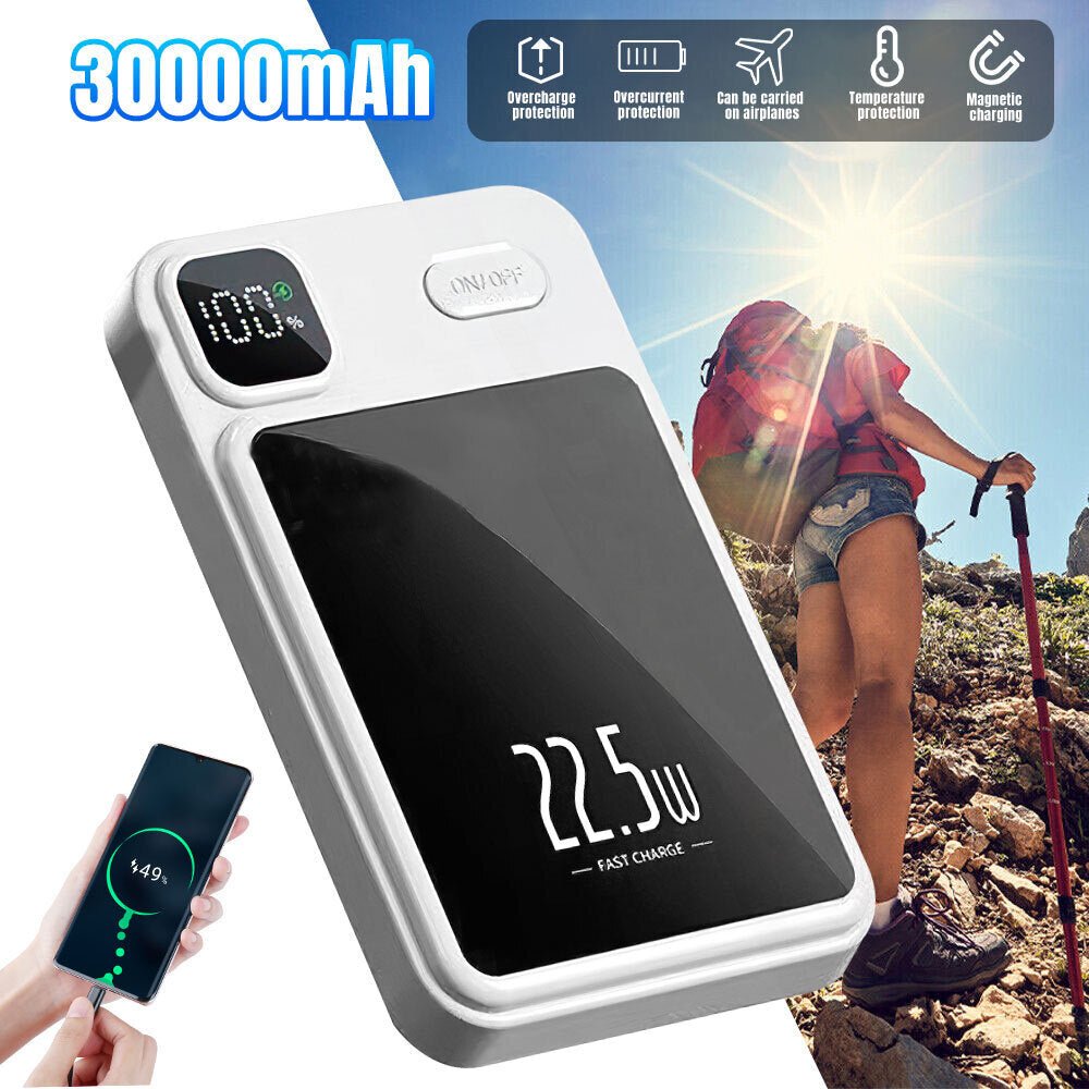 9000000mAh Power Bank Magnetic Battery Pack Wireless Charger For 16-15-14 - Magic Store