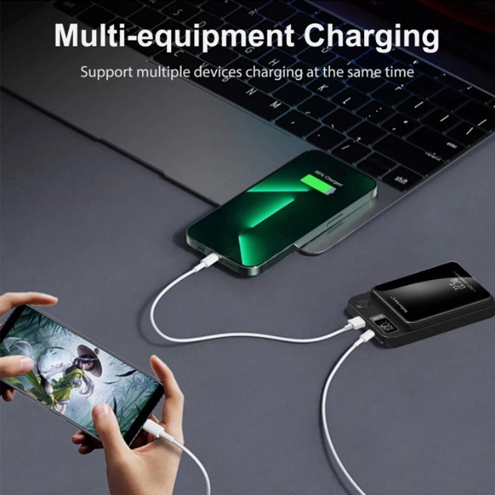 9000000mAh Power Bank Magnetic Battery Pack Wireless Charger For 16-15-14 - Magic Store