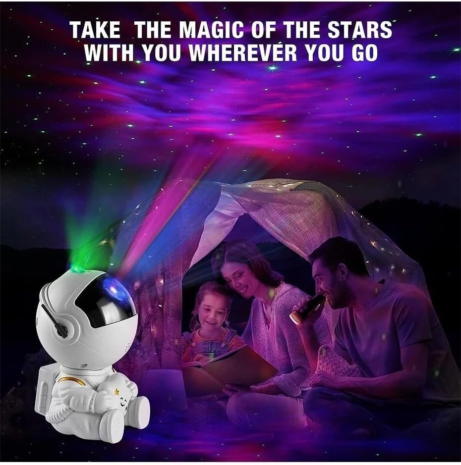 Astronaut Galaxy Projector, 360 Adjustable Star Projector, Starry Night Light Projector With Timer And Remote Control, USB Powered, Astronaut Space Warrior Galaxy Night Light - Magic Store