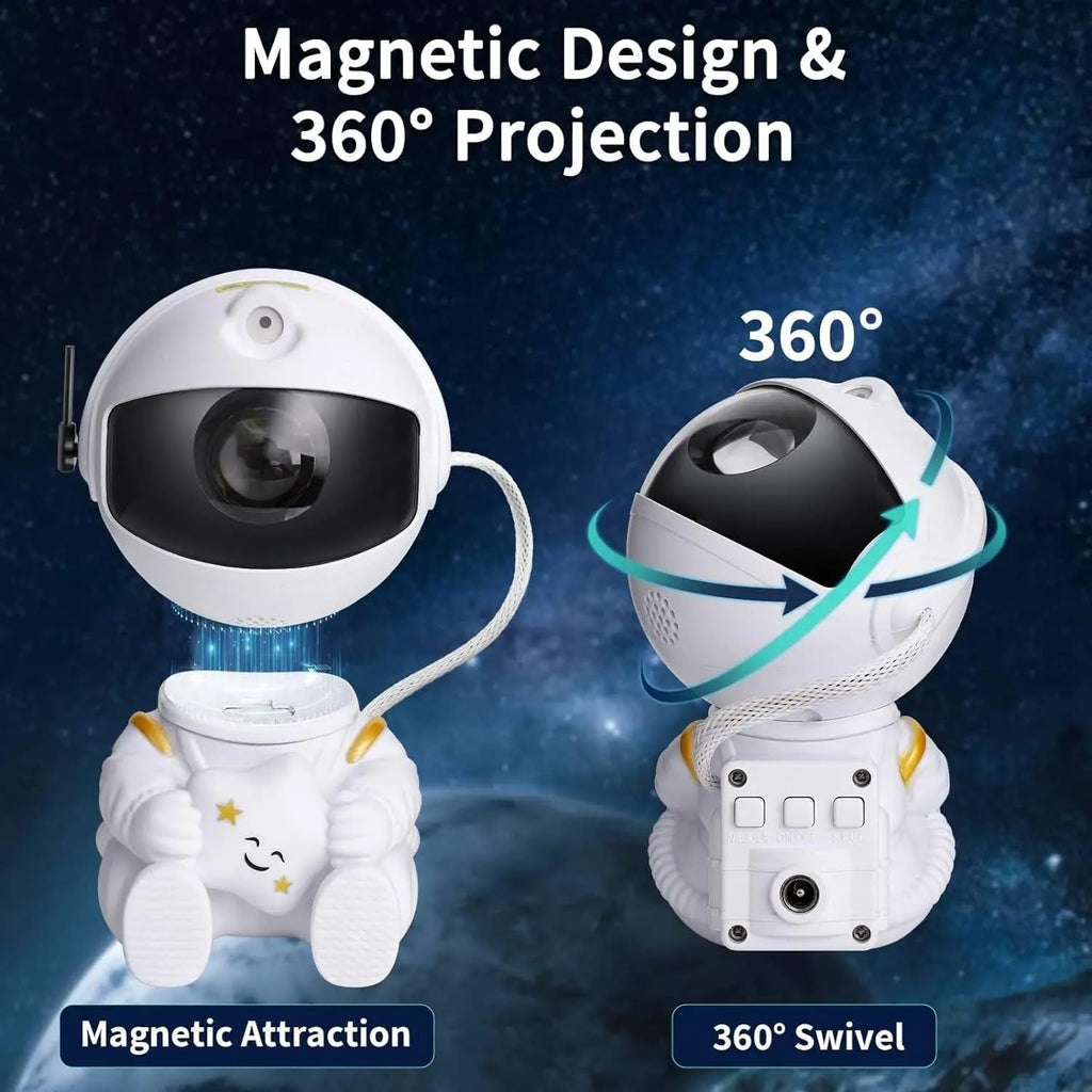 Astronaut Galaxy Projector, 360 Adjustable Star Projector, Starry Night Light Projector With Timer And Remote Control, USB Powered, Astronaut Space Warrior Galaxy Night Light - Magic Store