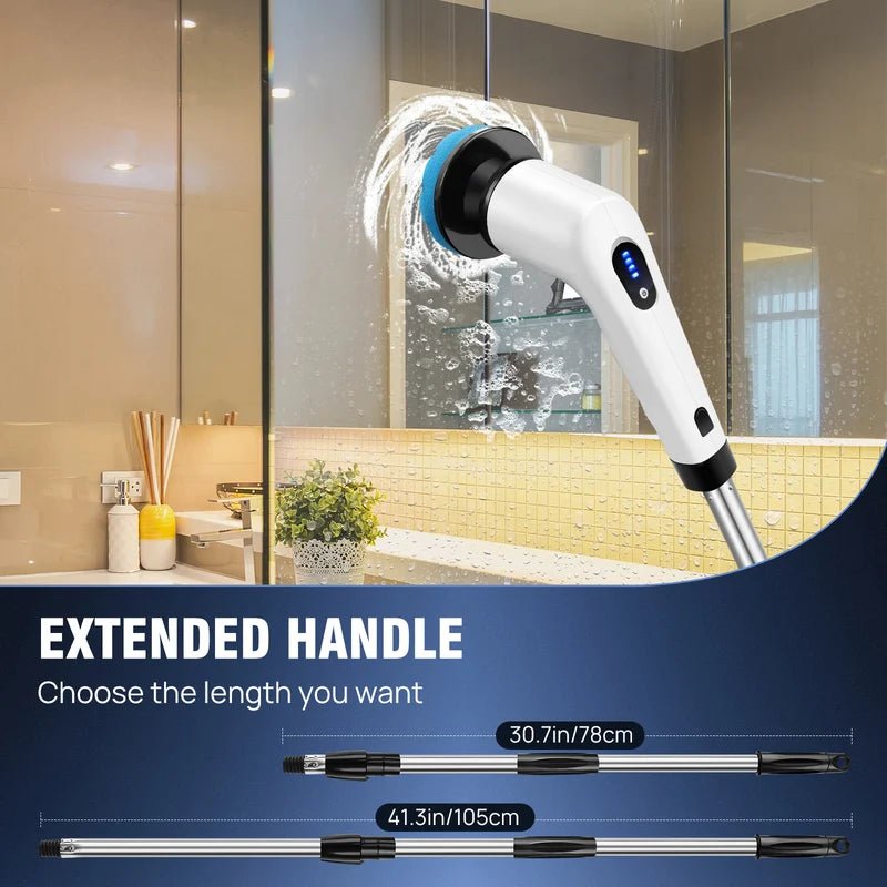 Electric Spin Scrubber — 9 Brush Heads, IPX7 Waterproof - Magic Store