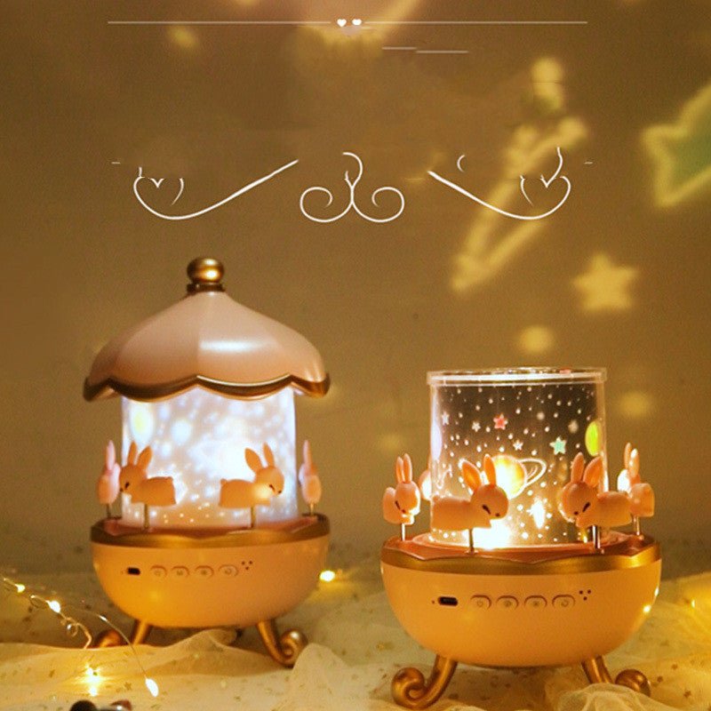 Kids Night Light Projector – 12 Films, Rotating Star Lamp, USB Rechargeable - Magic Store