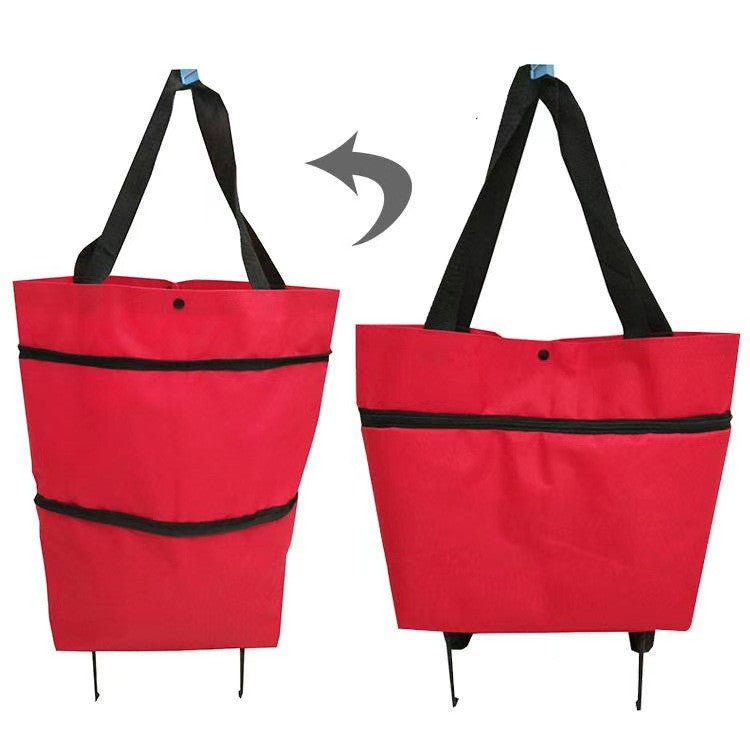 Large Capacity Foldable And Portable Wheels Shopping Grocery Bag - Magic Store