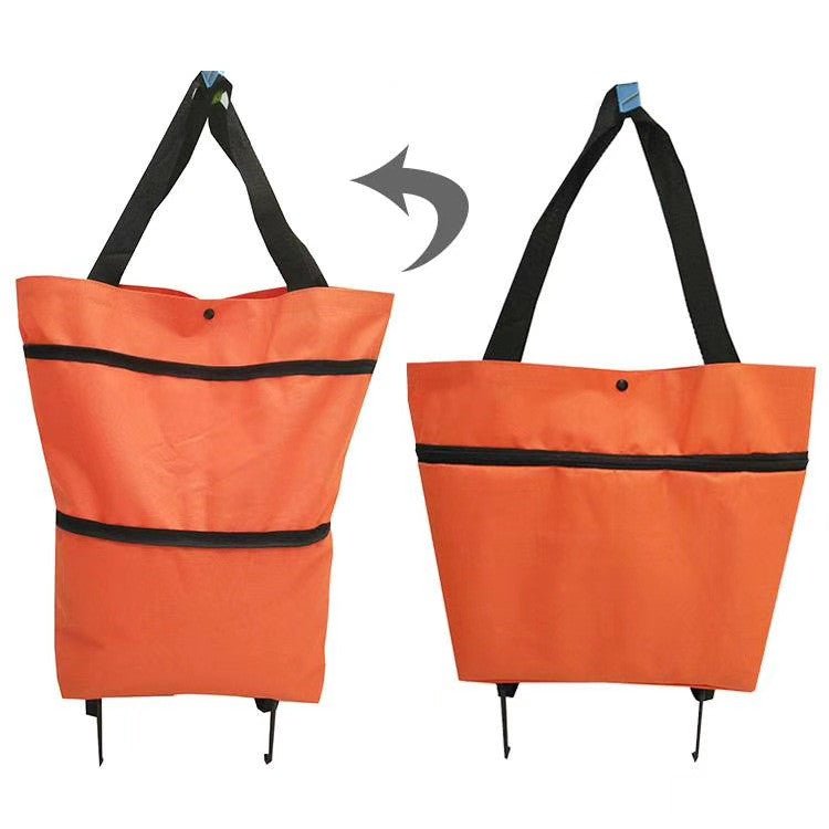 Large Capacity Foldable And Portable Wheels Shopping Grocery Bag - Magic Store