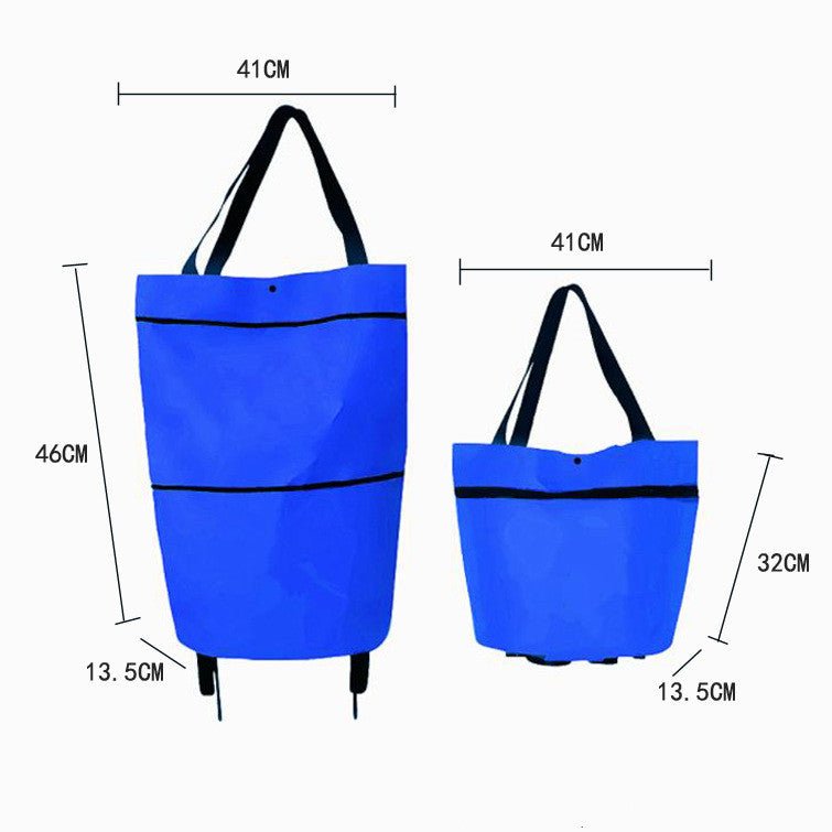 Large Capacity Foldable And Portable Wheels Shopping Grocery Bag - Magic Store