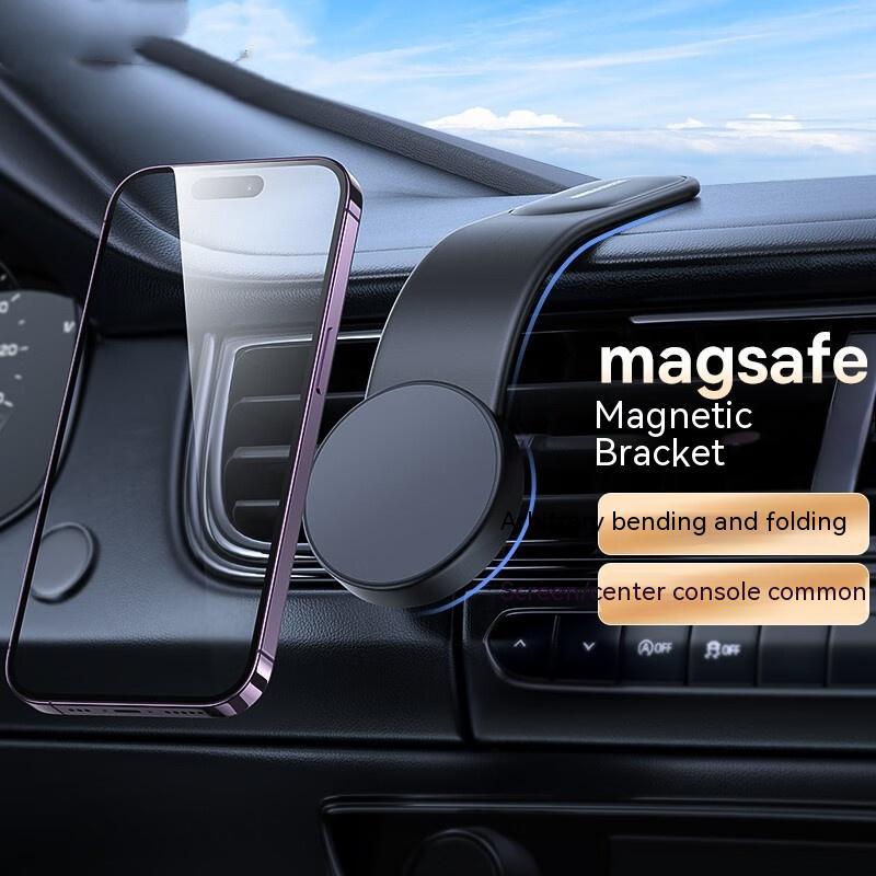 Magnetic Bendable Car Mobile Phone Holder Wireless Charger Phone Holder 15W Car Dash Mount Compatible With Phone - Magic Store