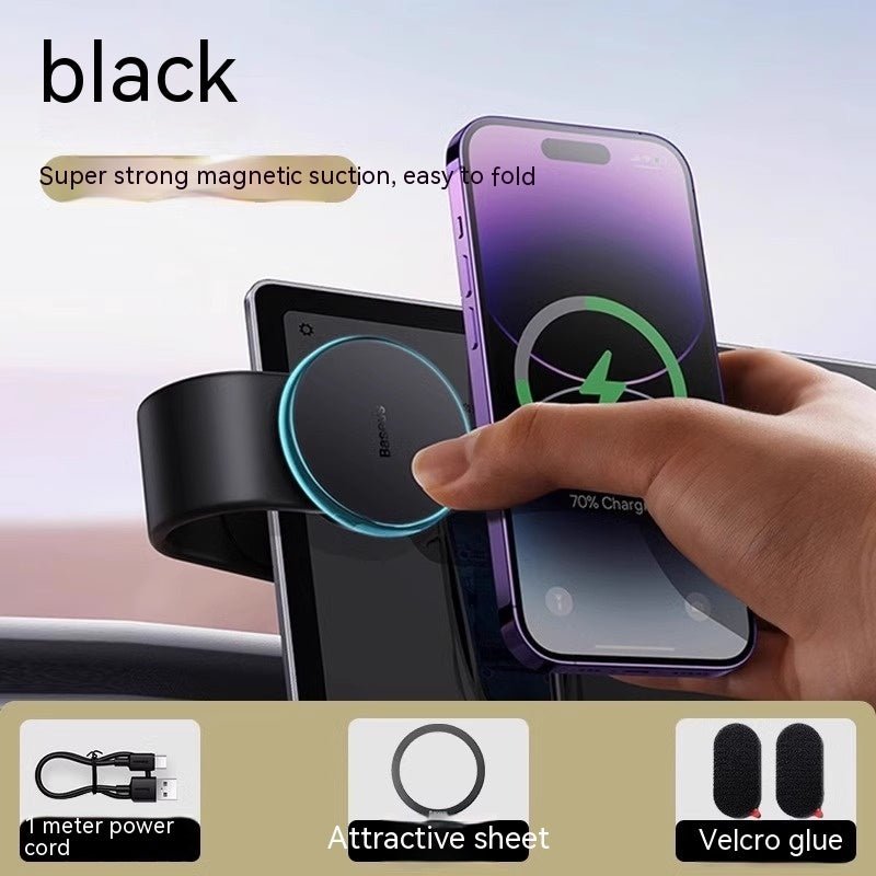 Magnetic Bendable Car Mobile Phone Holder Wireless Charger Phone Holder 15W Car Dash Mount Compatible With Phone - Magic Store