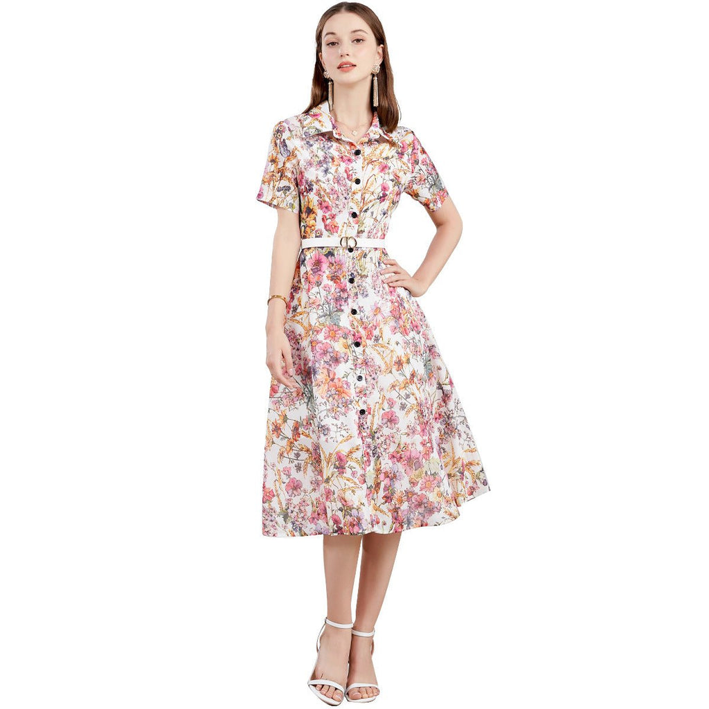 Mild Luxury Retro Elegant Dress Women - Magic Store