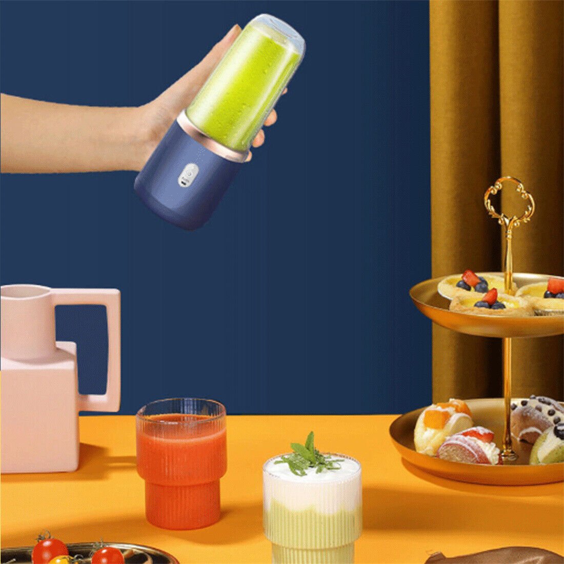 New Electric Mini Juice Maker Portable Blender Smoothie Juicer Fruit Machine UK - Magic Store