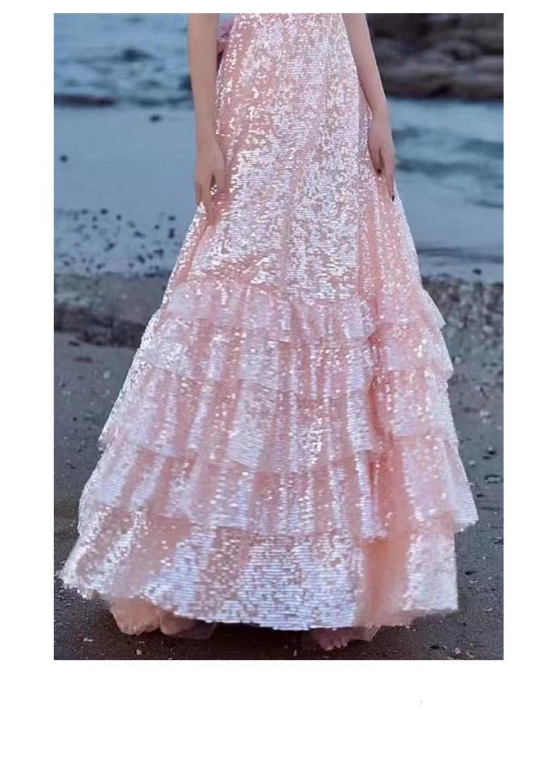 Pink Evening Dress For High End Luxury Women - Magic Store