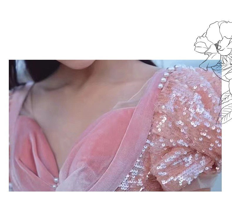 Pink Evening Dress For High End Luxury Women - Magic Store