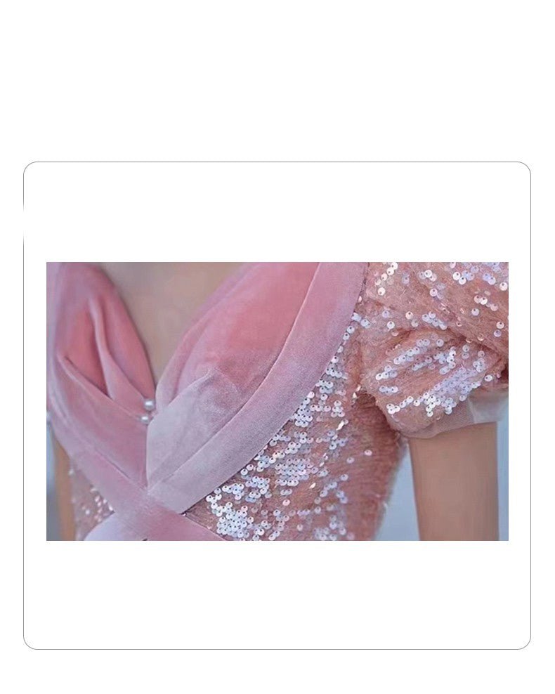 Pink Evening Dress For High End Luxury Women - Magic Store