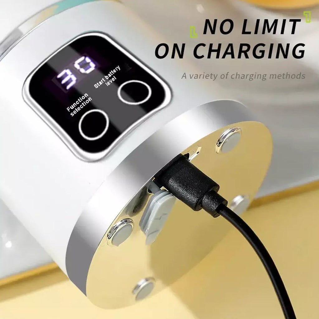 Portable USB Rechargeable Juicer Cup Electric Mixer Blender Smoothie Maker 450ml - Magic Store