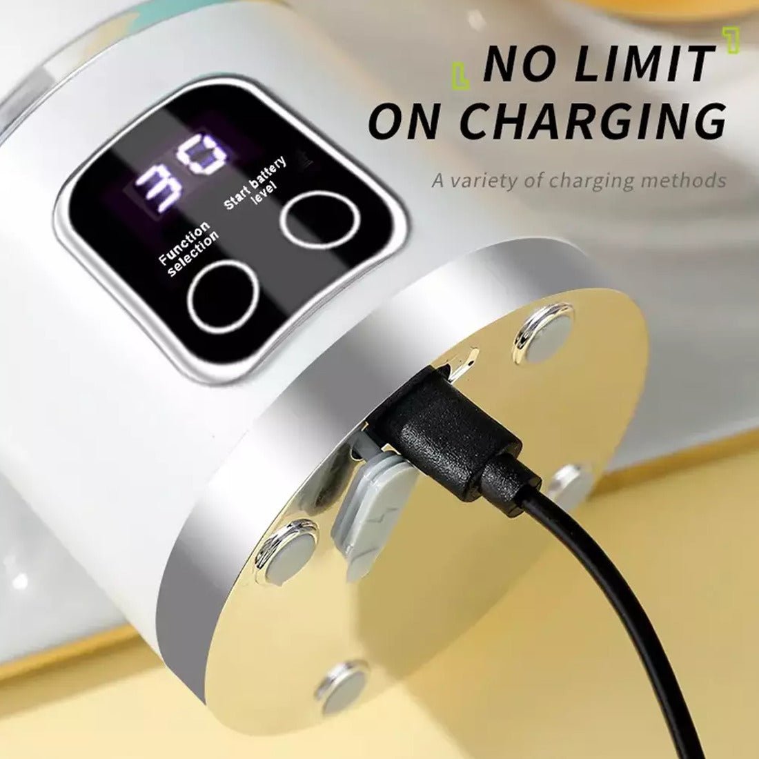 Portable USB Rechargeable Juicer Cup Electric Mixer Blender Smoothie Maker 450ml - Magic Store