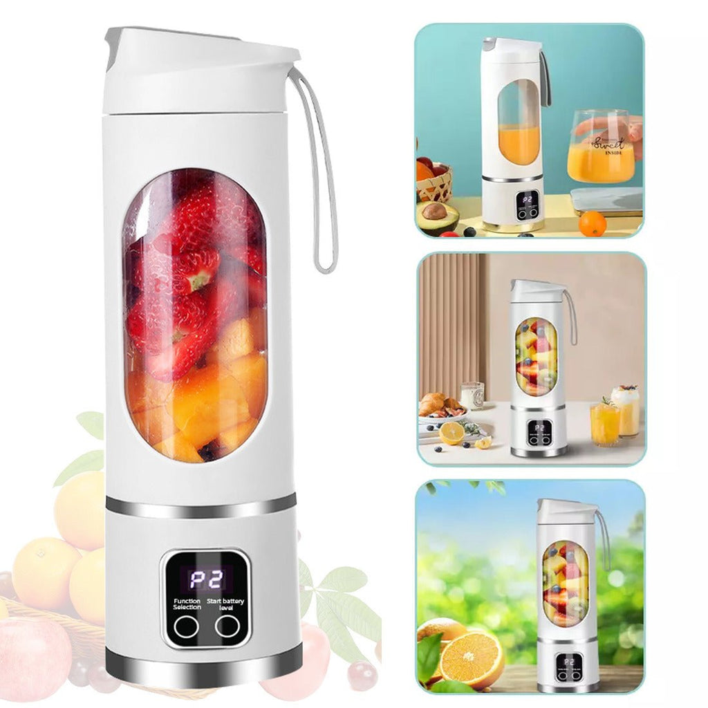 Portable USB Rechargeable Juicer Cup Electric Mixer Blender Smoothie Maker 450ml - Magic Store