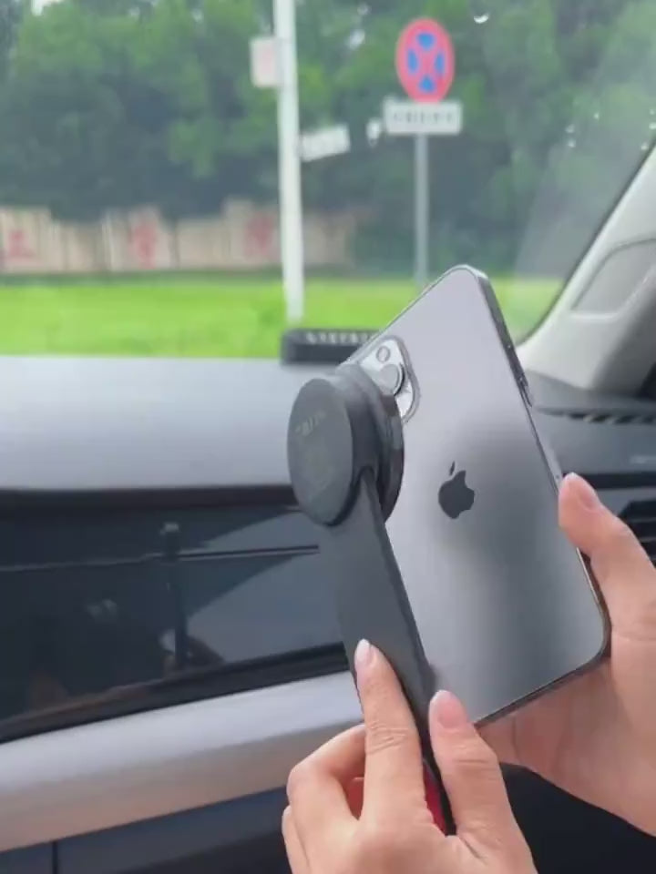 Magnetic Bendable Car Mobile Phone Holder Wireless Charger Phone Holder 15W Car Dash Mount Compatible With Phone