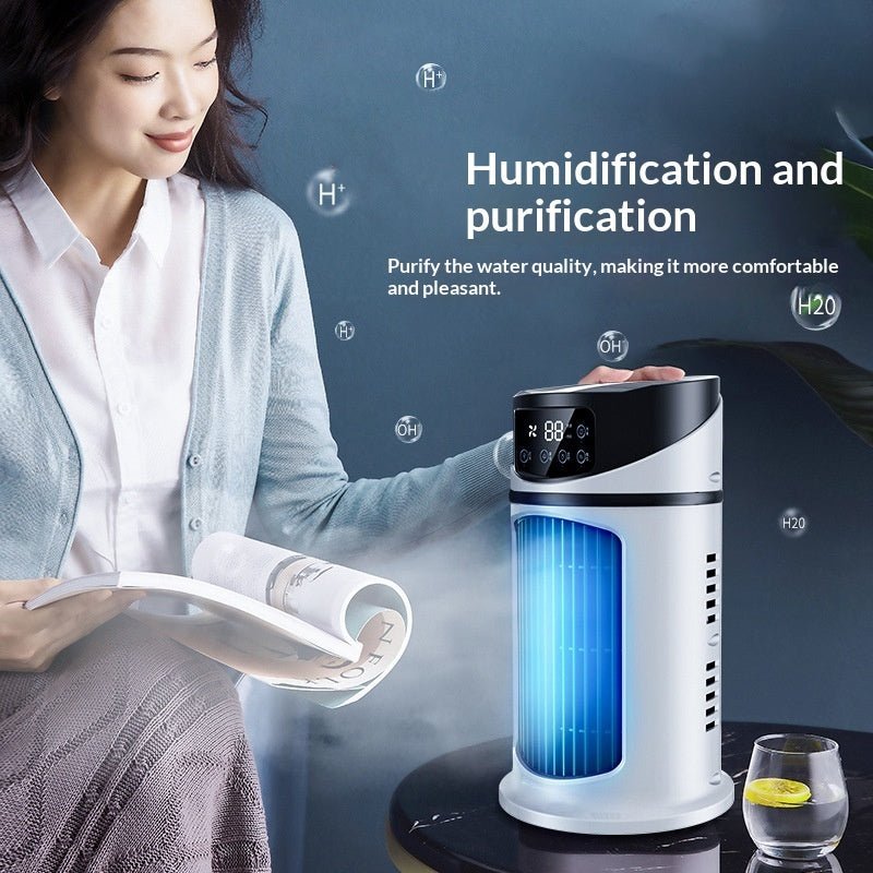 USB Mini Air Cooler Fan – Portable Evaporative Cooling for Home & Office - Magic Store